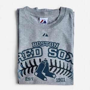 Gray boston red sox graphic tee